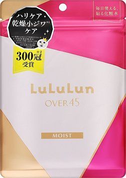 Lululun over45 moist Маска для обличчя 45+, зволоження та пружність, 7 шт 3067 фото