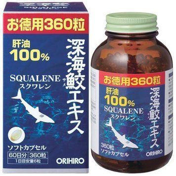 Orihiro Сквален акульий Squalene 360 шт на 60 дней 475 фото